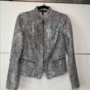 White House Black Market Snake Print Jacket